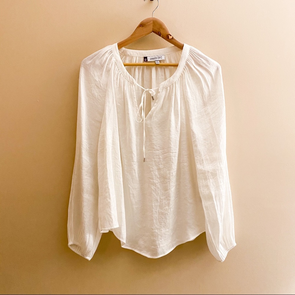 Jennifer Lopez Cream Top Large